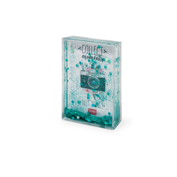 ΚΟΡΝΙΖΑ ΜΕ ΓΚΛΙΤΕΡ ΠΛΑΣΤΙΚΗ LEGAMI GLITTER PHOTO FRAME MINI 5,4x8,6cm - COLLECT MOMENTS NOT THINGS