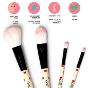 ΣΕΤ 4 ΠΙΝΕΛΑ ΜΑΚΙΓΙΑΖ LEGAMI OH MY GLOW! - SET OF 4 MAKEUP BRUSHES LIPS