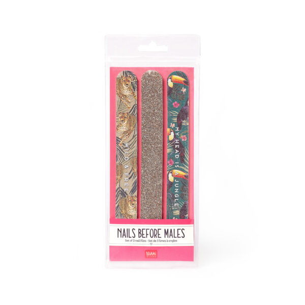 NFS0002_3 Λίμες νυχιών Legami Nail File Set – Nails Before Males BE WILD