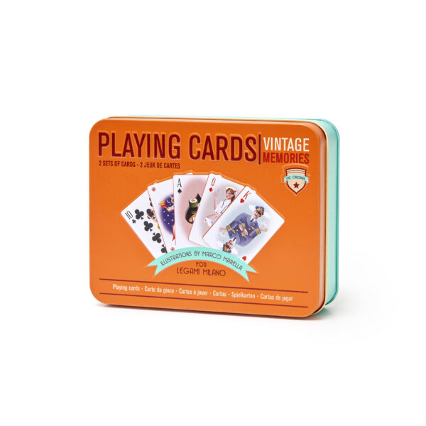 PLA0001_3 ΤΡΑΠΟΥΛΑ VINTAGE LEGAMI PLAYING CARDS (2 ΤΡΑΠΟΥΛΕΣ)