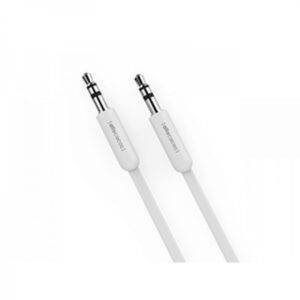 Allocacoc AUXcable |Flat| Στερεοφωνικό καλώδιο ήχου Αρσενικό/Αρσενικό μήκους 1,5 μέτρου σε λευκό