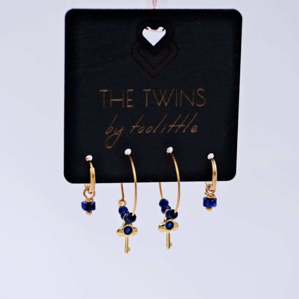 Σκουλαρίκια από ανοξείδωτο ατσάλι The Twins