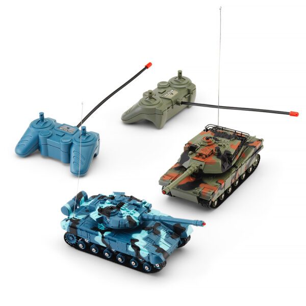 RC Battle Tanks Twin Pack - Σετ τηλεκατευθυνόμενα Τανκ με ηχητικά εφέ και δόνηση