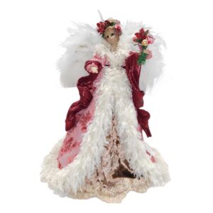 JK Home Décor - Αγγελος Κεραμικός Ροζ 30cm