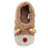 Xmas Reindeer Plush Toesties Warmer Slippers (Unisex OneSize)
