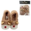 Xmas Reindeer Plush Toesties Warmer Slippers (Unisex OneSize)