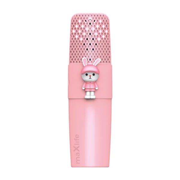 Maxlife Animal Ασύρματο Μικρόφωνο Karaoke για παιδιά με ηχείο (MXBM-500) (Ροζ)