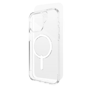 Zagg Luxe Snap Case/Glass (Bundle) Λεπτή και κομψή Θήκη προστασίας που αντέχει σε πτώσεις έως 3 μέτρα & τζαμάκι προστασίας – iPhone 15 Pro Max (Clear Bundle)
