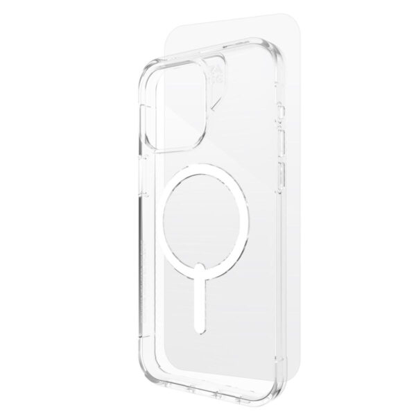 Zagg Luxe Snap Case/Glass (Bundle) Λεπτή και κομψή Θήκη προστασίας που αντέχει σε πτώσεις έως 3 μέτρα & τζαμάκι προστασίας – iPhone 15 Pro Max (Clear Bundle)