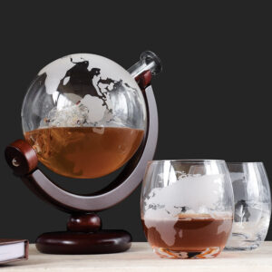The Source Globe Decanter with Glasses - Set Caraffa Globo con 2 bicchieri