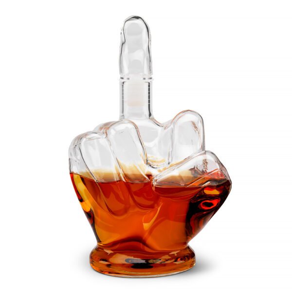 The Source Middle Finger Decanter - Caraffa oscena con dito medio alzato