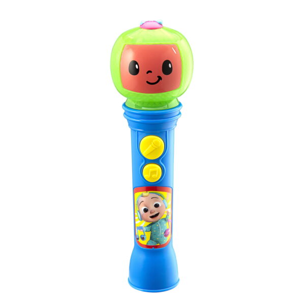 eKids Cocomelon MP3 Ασύρματο Μικρόφωνο Karaoke για παιδιά με ενσωματωμένη μουσική, φωτισμό, Sound Effects (CO-070) (Μπλε/Πράσινο/Κόκκινο)