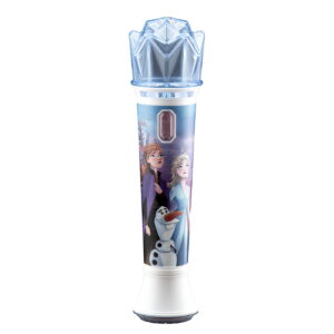 eKids Frozen 2 Ασύρματο Μικρόφωνο Karaoke για παιδιά με ενσωματωμένη μουσική, φωτισμό, Sound Effects (FR-070) (Γαλάζιο/Λευκό)