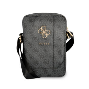 Guess 4G Big metal logo Tablet Bag- Τσαντάκι από δερματίνη κατάλληλο για tablet 10" (Grey - GUTB10G4GFGR)