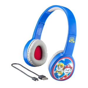 eKids Paw Patrol Ασύρματα Ακουστικά με ασφαλή μέγιστη ένταση ήχου για παιδιά και εφήβους (PW-B36VM) (Γαλάζιο/Λευκό)