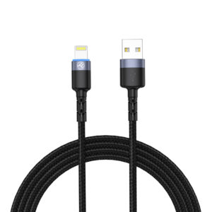 Tellur data cable USB to Lightning with LED light, 1.2m, black