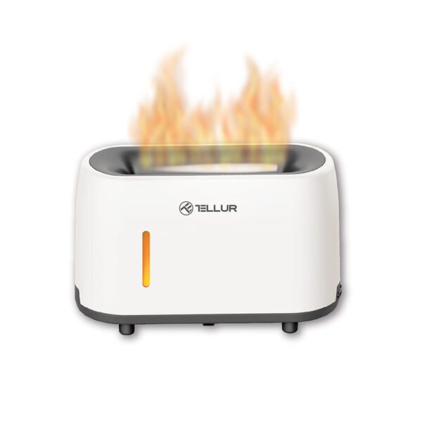 Tellur Flame Aroma Diffuser Remote-Controlled Electronic Humidifier, White (TLL441121)