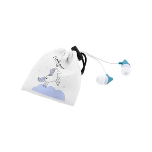 Tellur Magiq In-Ear Headphones Ακουστικά  Με Υφασμάτινη Θήκη σε Μπλέ Χρώμα (TLL162222)