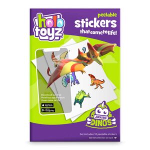 HoloToyz - Jurassic Dinos Augmented Reality Αυτοκόλλητα Επαυξημένης πραγματικότητας που ζωντανεύουν σε κινούμενα σχέδια