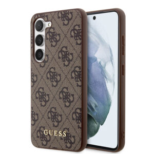 Guess “4G  Metal Gold Logo Collection” Θηκη Προστασιας "Saffiano" – Samsung Galaxy S23 S911 (Καφέ)