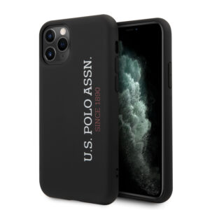 U.S. Polo Assn. “Silicone Effect Logo Collection” Θήκη προστασίας από σιλικόνη – iPhone 11 Pro Max (Μαύρο – USHCN65SLBKV2)