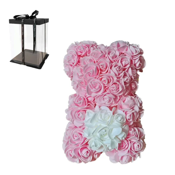 11946-1 Rose Bear, 25 cm
