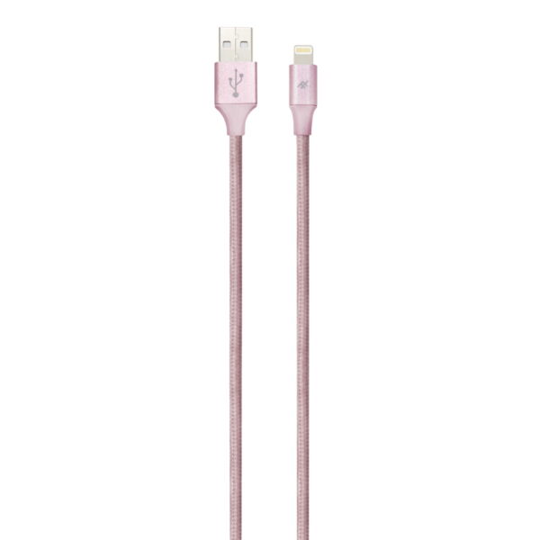 Καλώδιο iFrogz – Uniquesync Premium Lightning 1,5 m σε ροζ χρυσό χρώμα