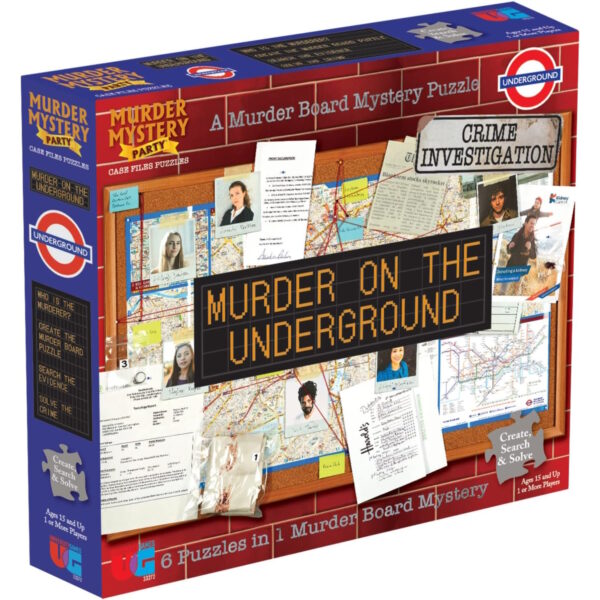 University Games - Murder Mystery Party CF Puzzles - Murder on the Underground