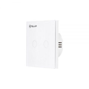 Tellur WiFi Switch 2 Ports 1800W 10A Έξυπνος διακόπτης WiFi 2 θυρών σε λευκό (TLL331051)