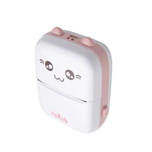 Maxlife Bluetooth thermal printer MXTP-100 pink - Παιδική ψηφιακή φωτογραφική μηχανή στιγμιαιας εκτύπωσης σε ροζ χρώμα