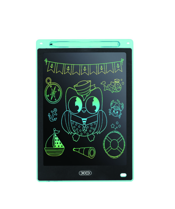XO writing tablet LCD V01 10'' blue - Παιδικός Πίνακας Γραφής και Σχεδίου σε μπλε χρώμα