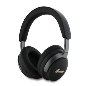 Guess Metal Script Logo Bluetooth ANC/ENC Headphones (Black - GUBHC22PSFCSMK)