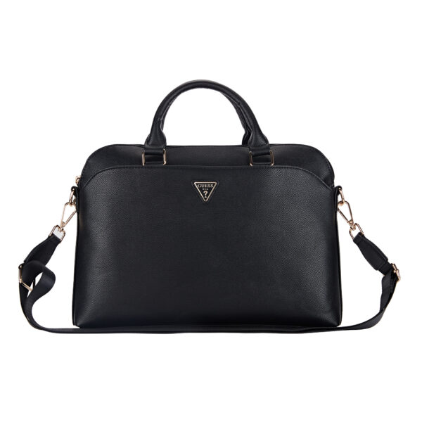 Guess Grained Triangle Logo Computer Bag 15"-16" (Black - GUCB15PGTSPSK)