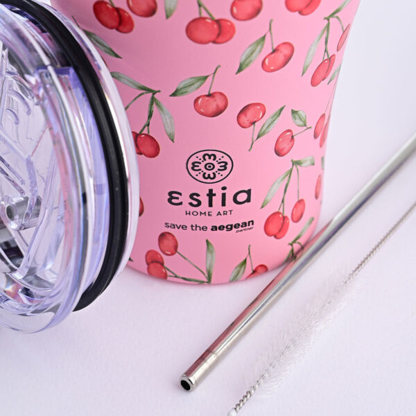 0006428_-coffee-mug-save-the-aegean-350ml-cherry-rose ΘΕΡΜΟΣ COFFEE MUG SAVE THE AEGEAN 350ml CHERRY ROSE