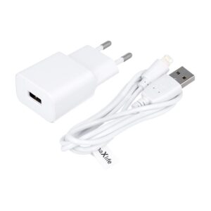 Maxlife MXTC-01 Φορτιστής Τοίχου USB 2.1A με Καλώδιο Lightning 1m – Λευκός