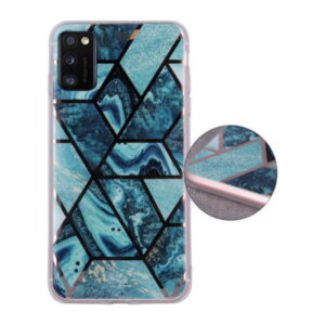 Geometric Marmur Case for Samsung Galaxy A41 5G dark blue