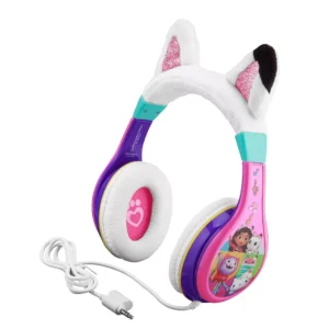 eKids Gabby's Dollhouse Ενσύρματα Ακουστικά με ασφαλή μέγιστη ένταση ήχου για παιδιά και εφήβους (GA-140) (Ροζ/Μωβ/Λευκό)