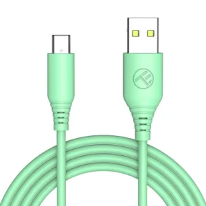 Tellur Σιλικονούχο Καλώδιο USB‑A σε USB‑C, 3 A, 1 m – Πράσινο