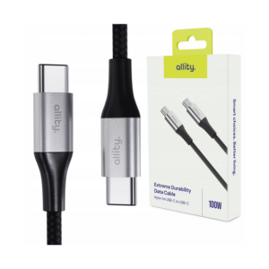 Καλώδιο Allity AUC-01 USB-c - USB-c 1,0 m 100W μαύρο