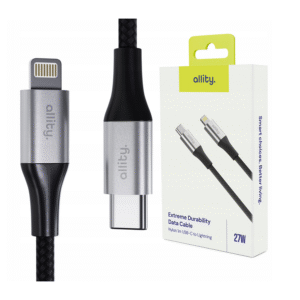 Καλώδιο Allity AUC-01 USB-c - lightning 1,0 m 27W μαύρο